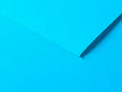Papier dessin clairefontaine a grain 160g 1 surface grainee 1 lisse 50x65cm paquet 25f coloris turquoise