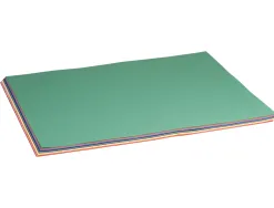 Papier dessin clairefontaine a grain 160g 1 surface grainee 1 lisse 50x65cm paquet 24f coloris vifs 24