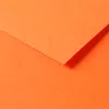 Papier dessin clairefontaine a grain 160g 1 surface grainee 1 lisse 50x65cm paquet 25f coloris orange