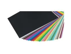 Papier dessin clairefontaine cartoline 50x65cm 270g coloris assortis paquet 25 feuilles