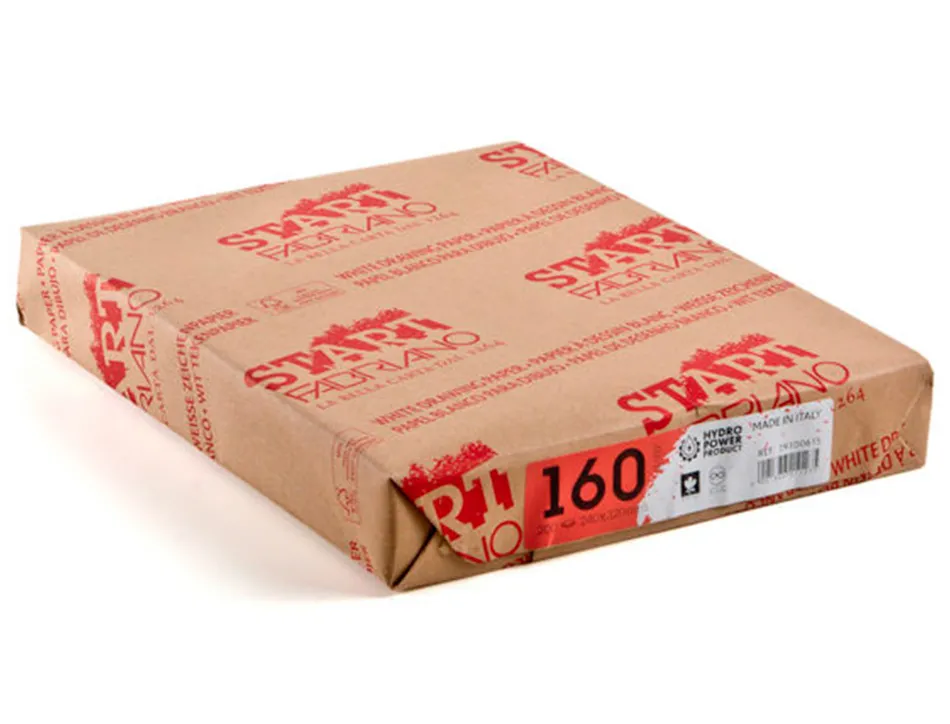 Papier dessin fabriano st'art 160g/m2 format a4 21x29,7cm 200 feuilles