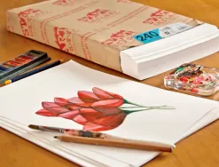 Papier dessin fabriano st'art 120g/m2 format 24x32cm 250 feuilles