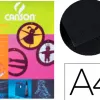 Papier dessin folia a4 130g/m2 unicolore noir paquet 20f