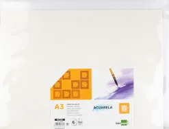 Papier dessin liderpapel aquarelle grain moyen 300g/m2 format a3 420x297mm minipack 6f