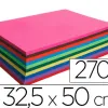 Papier dessin maildor carta cartonné 270g/m2 325x500mm coloris assortis paquet 40f