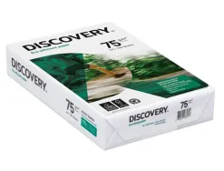 Papier discovery multifonction grand volume sans bourrage a3 75g/m2 blancheur 161 opacité 92 rigidité 100 500 feuilles