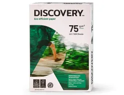 Papier discovery multifonction grand volume sans bourrage a4 75g/m2 blancheur 161 opacité 92 rigidité 100 500 feuilles