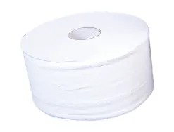Papier hygienique jumbo 2c cellulose blanc mandril 70mm pour distributeur 75183