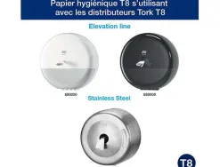 Papier hygiénique tork smartone coloris blanc paquet 6 rouleaux