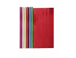 Papier metallise clairefontaine 1 face 80g coloris cyclamen rouleau 0,70x2m
