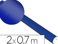 Papier métallisé clairefontaine 80g/m2 coloris bleu rouleau 0.7x2m