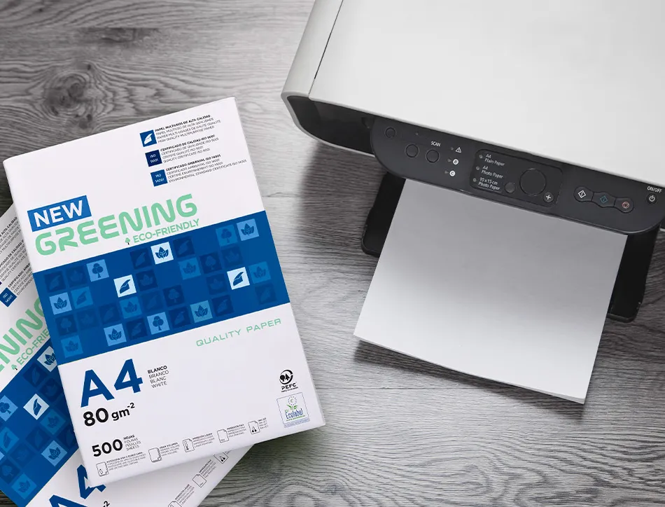 Papier multifonctio n greening a4 80g haute qualité pefc blancheur 146 opacité 92 rigidité 112 500f .