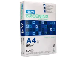 Papier multifonctio n greening a4 80g haute qualité pefc blancheur 146 opacité 92 rigidité 112 500f .