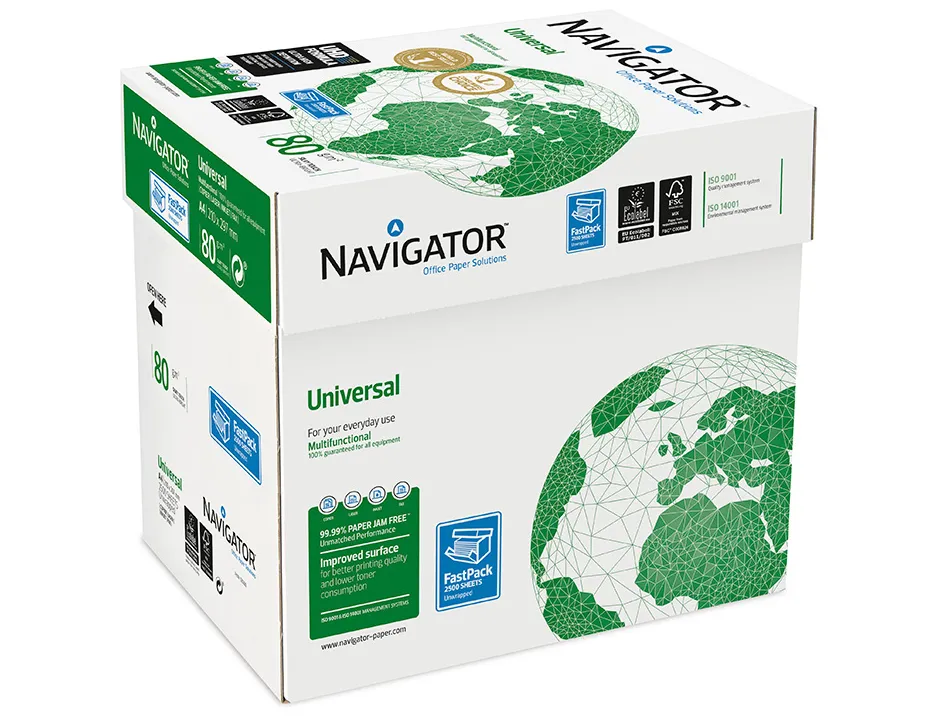Papier navigator fastpack a4 80g 2500 feuilles