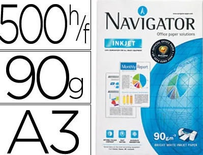 Papier navigator multifonction expression a3 90g/m2 blancheur 169 opacité 96 rigidité 120 500 feuilles