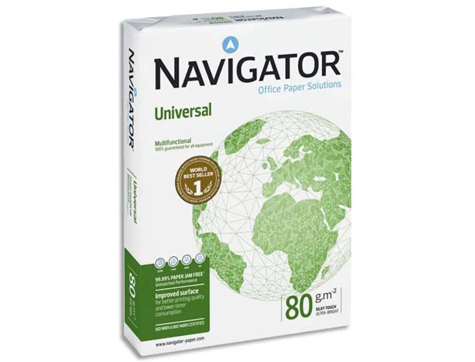 Papier navigator multifonction universal a3 80g blancheur 169 opacité 95 rigidité 120 qualité supérieure 500 feuilles