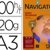 Papier navigator mutlifonction colour documents a3 120g/m2 blancheur 169 opacité 98 rigidité 50 500 feuilles