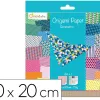 Papier origami avenue mandarine geometric 200x200mm 70g pochette 60 feuilles