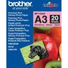 Papier photo brother brillant a3 260g/m2 paquet 20 feuilles