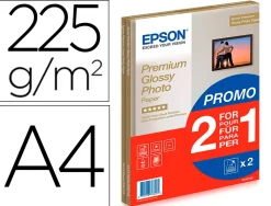 Papier photo epson glossy a4 255g/m2 2 en 1 15 feuilles
