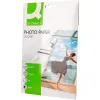 Papier photo q-connect jet d'encre glacé brillant a4 18 0g/m2 compatible toute imprimante paquet 20 feuilles