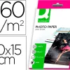 Papier photo q-connect jet d'encre glacé ultra-brillant 100x150mm 260g/m2 compatible toute imprimante paquet 25 feuilles