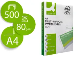Papier q-connect a4 80g/m2 multifonction 500 feuilles 160 cie