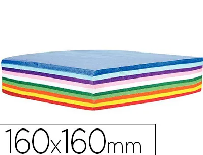 Papier soie maildor 16x16cm coloris assortis ramette 500f
