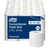 Papier toilette blanc 2 plis 200 feuilles universal tork lot 8 paquets de 6 rouleaux