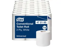 Papier toilette blanc 2 plis 200 feuilles universal tork lot 8 paquets de 6 rouleaux