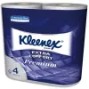 Papier toilette kleenex blanc 4 plis 160 formats lot 4 rouleaux
