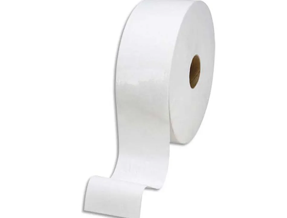 Papier toilette mini jumbo blanc 2 plis longueur 150 m lot 12
