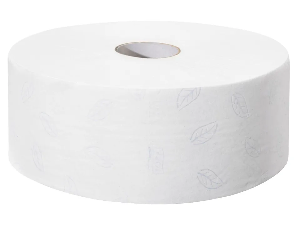 Papier toilette tork jumbo t1 rouleau maxi 360m 9,4cmlarge mandrin 6cm double épaisseur feuille laurier ecolabel pack 6u