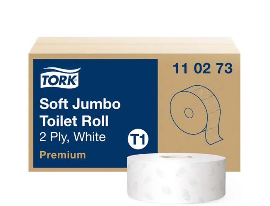 Papier toilette tork maxi jumbo premium blanc 2 plis longueur 360 m lot 6