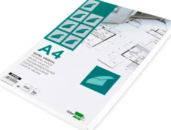 Papier végétal liderpapel calque haute transparence surface régulière satinée 90g/m2 a4 210x297mm