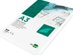 Papier végétal liderpapel calque haute transparence surface régulière satinée 90g/m2 a3 297x420mm