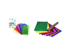 Papier vitrail clairefontaine 20x30cm coloris assortis paquet 10 feuilles