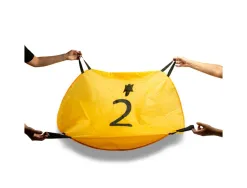 Parachutes bs toys squirl parachutes 4 poignees 100 cm 5 sacs ecureuils volants 2 a 20 joueurs