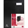 Parapheur direction exacompta 12 compartiments couverture plastifiée intérieur carte rigide dos à soufflets coloris noir