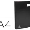 Parapheur direction exacompta 18 compartiments couverture plastifiée intérieur carte rigide dos à soufflets coloris noir