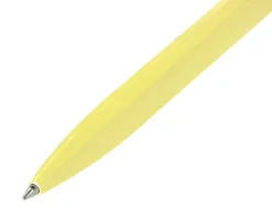 Parure stylo-bille et roller belius endless summer aluminium atributs argent encre bleue coloris jaune coffret cadeau