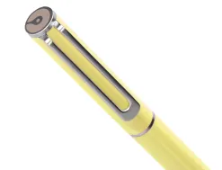 Parure stylo-bille et roller belius endless summer aluminium atributs argent encre bleue coloris jaune coffret cadeau