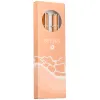 Parure stylo-bille et roller belius endless summer aluminium atributs argent encre bleue coloris orange coffret cadeau