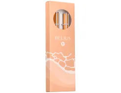 Parure stylo-bille et roller belius endless summer aluminium atributs argent encre bleue coloris orange coffret cadeau