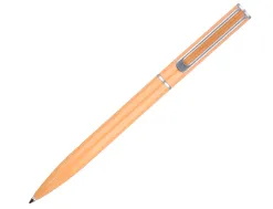Parure stylo-bille et roller belius endless summer aluminium atributs argent encre bleue coloris orange coffret cadeau