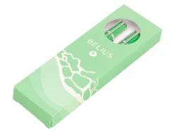 Parure stylo-bille et roller belius endless summer aluminium atributs argent encre bleue coloris vert coffret cadeau