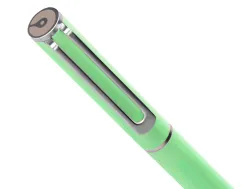 Parure stylo-bille et roller belius endless summer aluminium atributs argent encre bleue coloris vert coffret cadeau