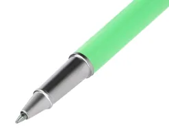 Parure stylo-bille et roller belius endless summer aluminium atributs argent encre bleue coloris vert coffret cadeau