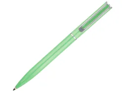 Parure stylo-bille et roller belius endless summer aluminium atributs argent encre bleue coloris vert coffret cadeau