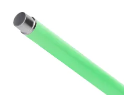 Parure stylo-bille et roller belius endless summer aluminium atributs argent encre bleue coloris vert coffret cadeau